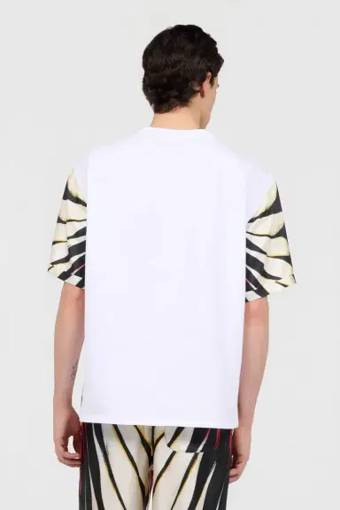 Roberto Cavalli Ray Of Paradise Print Silk T-Shirt | Thumbnail 3