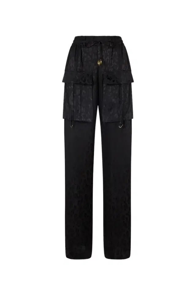 Roberto Cavalli Pants With Solid-Color Jaguar Skin Print