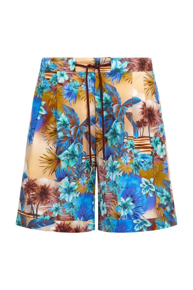 Roberto Cavalli Swim shorts with Hawaii print