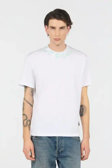 Roberto Cavalli White T-Shirt With Logo | Thumbnail 2
