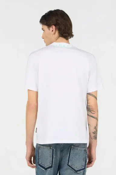 Roberto Cavalli White T-Shirt With Logo | Thumbnail 3
