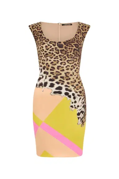 Roberto Cavalli Mini Dress with Cavalli Pop Print | Thumbnail 1