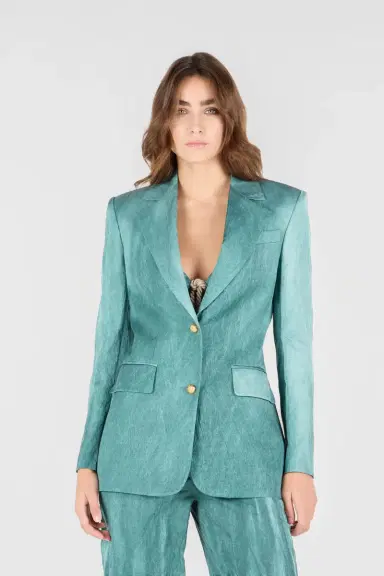 Roberto Cavalli Single-breasted structured blazer | Thumbnail 2 Roberto Cavalli Single-breasted structured blazer | Thumbnail 2