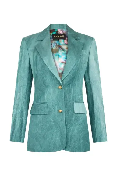 Roberto Cavalli Single-breasted structured blazer | Thumbnail 1 Roberto Cavalli Single-breasted structured blazer | Thumbnail 1