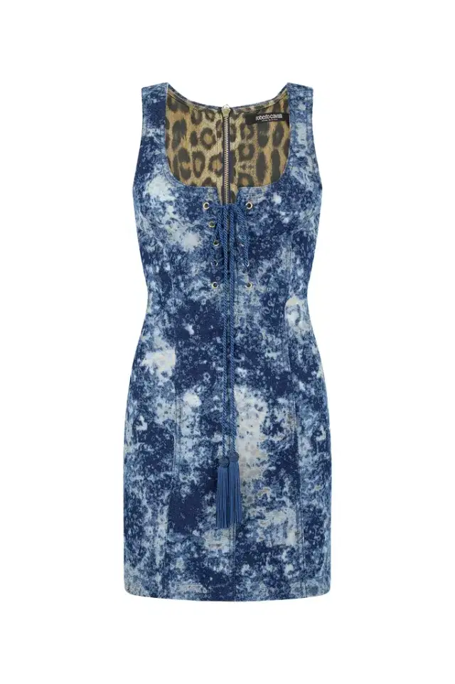 Roberto Cavalli Mini Dress With Discoloration