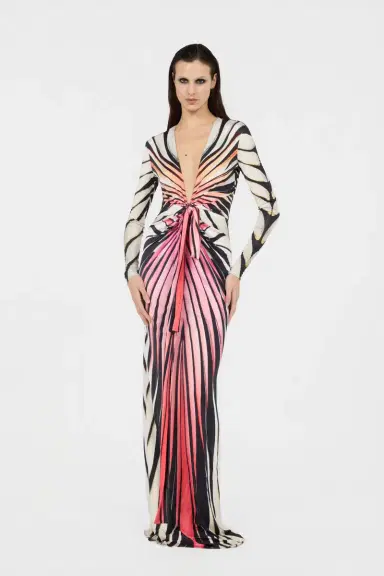 Roberto Cavalli Ray Of Paradise Print Maxi Dress | Thumbnail 6 Roberto Cavalli Ray Of Paradise Print Maxi Dress | Thumbnail 6