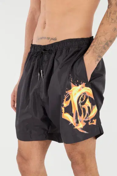 Roberto Cavalli Monogram And Fang Swim Shorts | Thumbnail 5 Roberto Cavalli Monogram And Fang Swim Shorts | Thumbnail 5