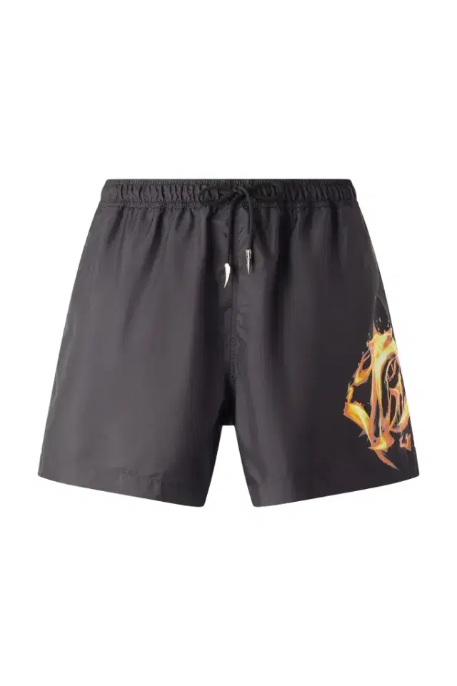 Roberto Cavalli Monogram And Fang Swim Shorts