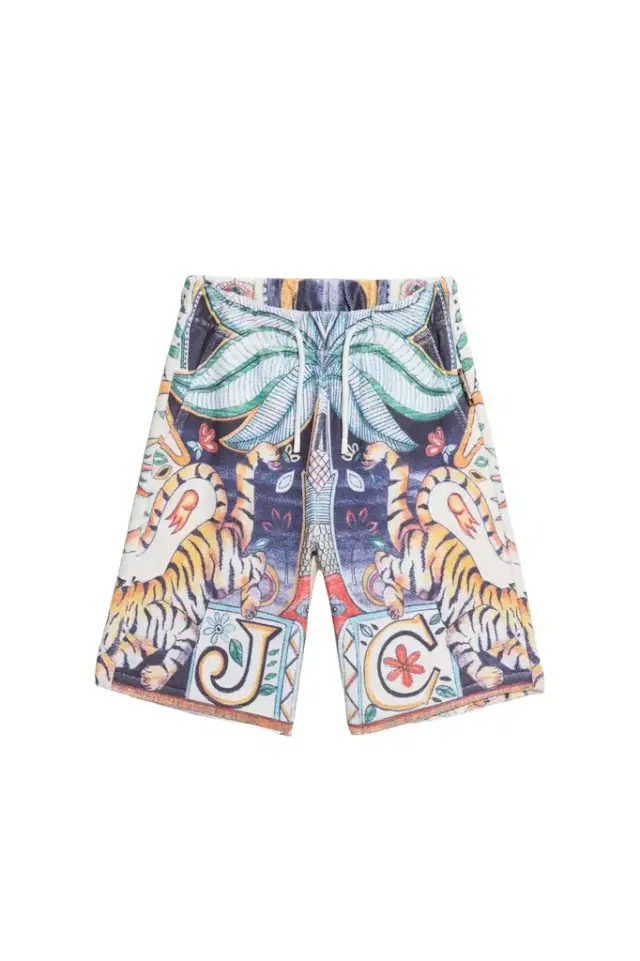 Tropical Garden Print Bermuda shorts