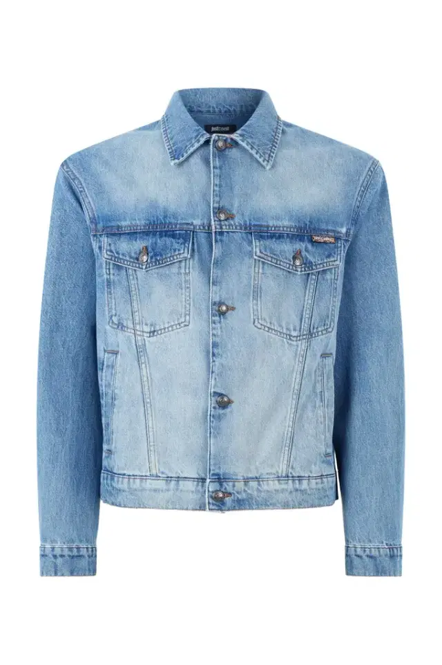 Roberto Cavalli Denim Jacket With Lettering