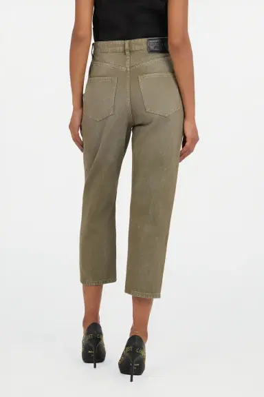 Roberto Cavalli Olive Green Cropped Jeans | Thumbnail 3 Roberto Cavalli Olive Green Cropped Jeans | Thumbnail 3