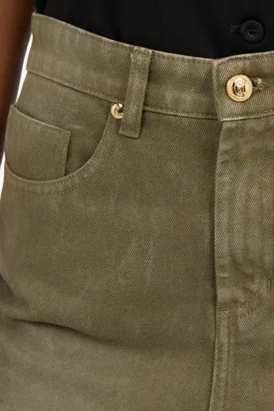 Roberto Cavalli Olive Green Cropped Jeans | Thumbnail 4 Roberto Cavalli Olive Green Cropped Jeans | Thumbnail 4