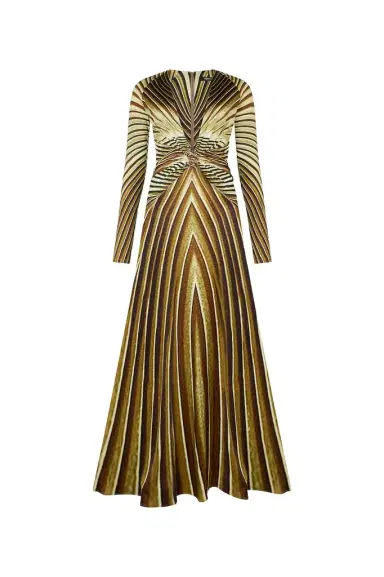Roberto Cavalli Extra-Long Dress with Iside Print | Thumbnail 1