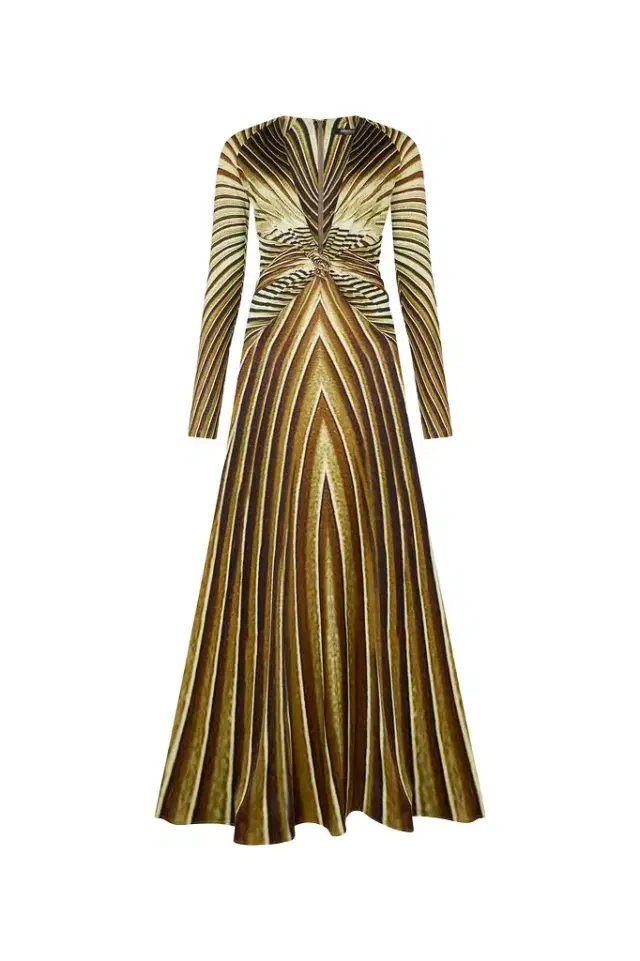 Extra-Long Dress with Iside Print