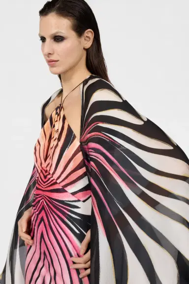 Roberto Cavalli Ray Of Paradise Print Silk Maxi Dress | Thumbnail 4 Roberto Cavalli Ray Of Paradise Print Silk Maxi Dress | Thumbnail 4