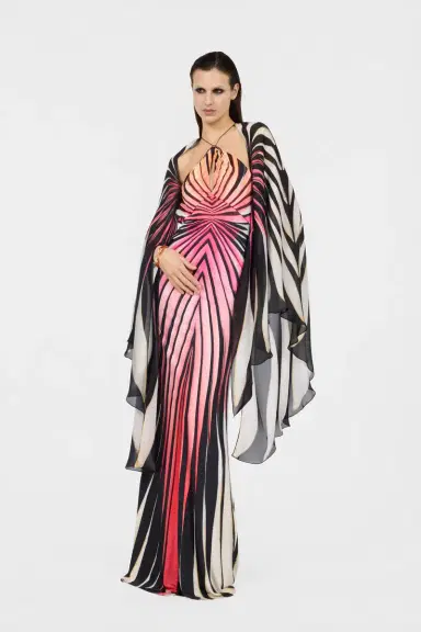Roberto Cavalli Ray Of Paradise Print Silk Maxi Dress | Thumbnail 6 Roberto Cavalli Ray Of Paradise Print Silk Maxi Dress | Thumbnail 6