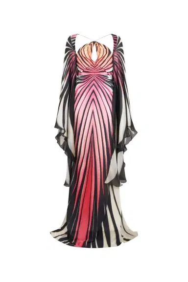 Roberto Cavalli Ray Of Paradise Print Silk Maxi Dress | Thumbnail 1 Roberto Cavalli Ray Of Paradise Print Silk Maxi Dress | Thumbnail 1