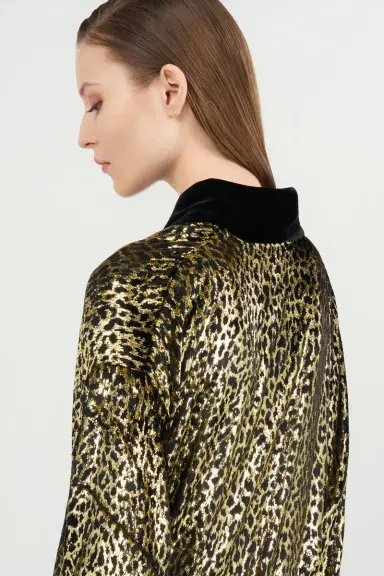 Roberto Cavalli Fil Coupé Leopard Print Coat | Thumbnail 6
