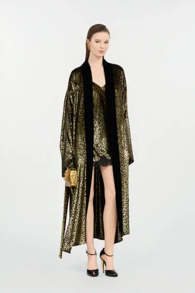 Roberto Cavalli Fil Coupé Leopard Print Coat | Thumbnail 7