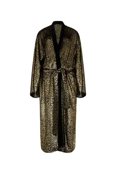Roberto Cavalli Fil Coupé Leopard Print Coat | Thumbnail 1