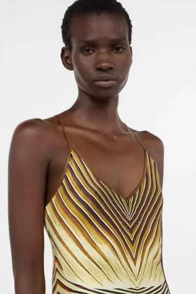 Roberto Cavalli Long Silk Dress with Iside Print | Thumbnail 5