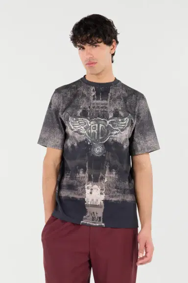 Roberto Cavalli T-Shirt With Winged Monogram | Thumbnail 2 Roberto Cavalli T-Shirt With Winged Monogram | Thumbnail 2