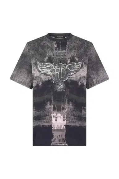 Roberto Cavalli T-Shirt With Winged Monogram | Thumbnail 1 Roberto Cavalli T-Shirt With Winged Monogram | Thumbnail 1