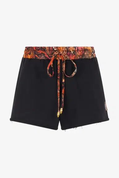 Roberto Cavalli Sports Shorts With Python Print Waistband | Thumbnail 2