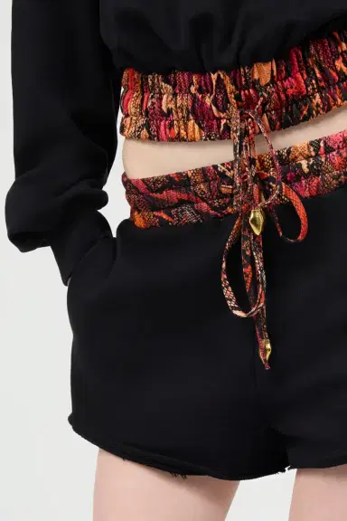 Roberto Cavalli Sports Shorts With Python Print Waistband | Thumbnail 4