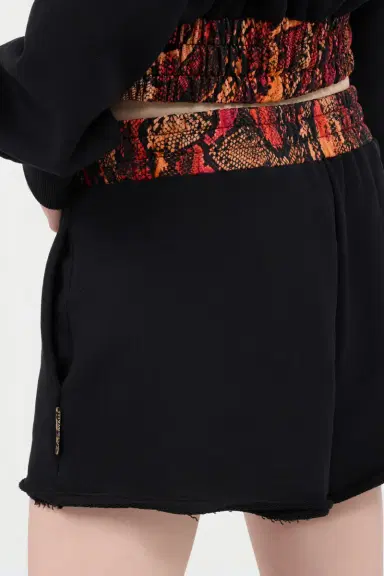 Roberto Cavalli Sports Shorts With Python Print Waistband | Thumbnail 5