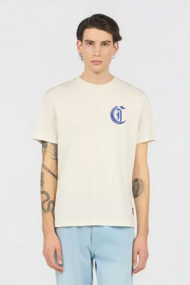 Roberto Cavalli White T-Shirt With Logo | Thumbnail 2