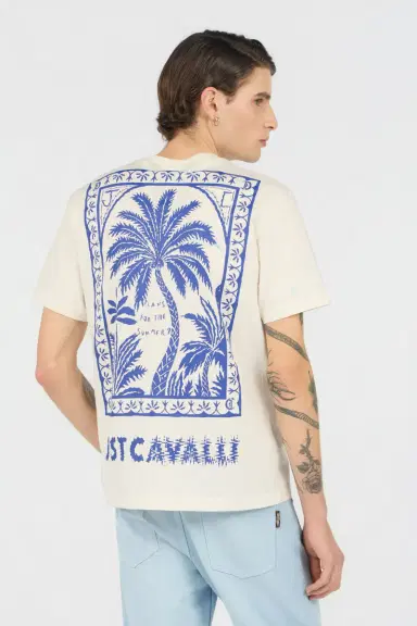 Roberto Cavalli White T-Shirt With Logo | Thumbnail 3