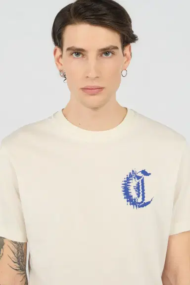 Roberto Cavalli White T-Shirt With Logo | Thumbnail 4