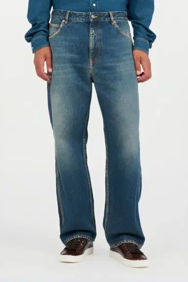 Roberto Cavalli Washed Denim Jeans | Thumbnail 2