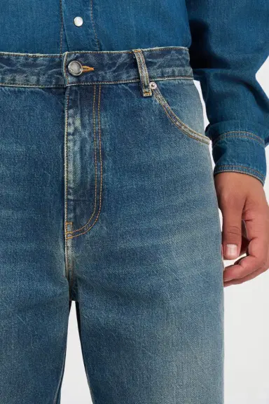 Roberto Cavalli Washed Denim Jeans | Thumbnail 5