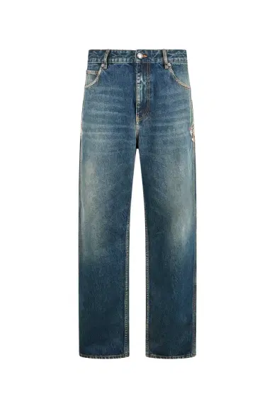 Roberto Cavalli Washed Denim Jeans | Thumbnail 1