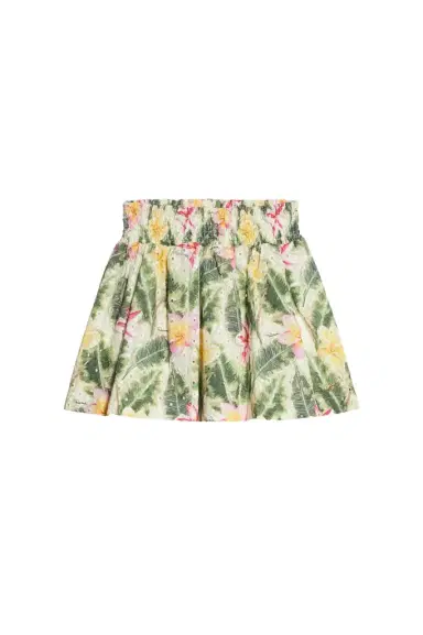 Roberto Cavalli Broderie Anglaise Skirt With Floral Print | Thumbnail 1