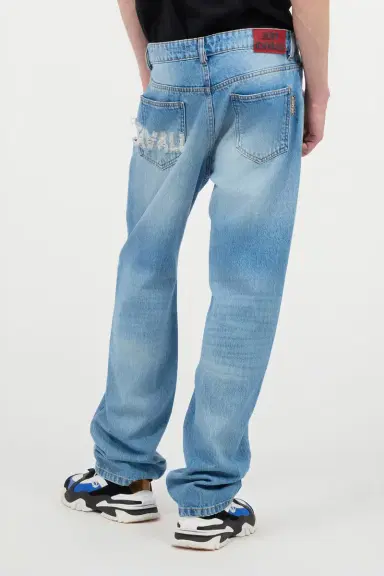 Roberto Cavalli Jeans With Destroyed-Effect Logo | Thumbnail 3