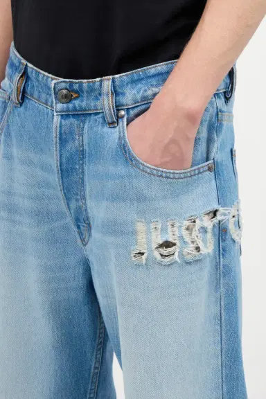 Roberto Cavalli Jeans With Destroyed-Effect Logo | Thumbnail 4