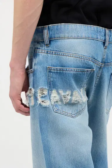 Roberto Cavalli Jeans With Destroyed-Effect Logo | Thumbnail 5