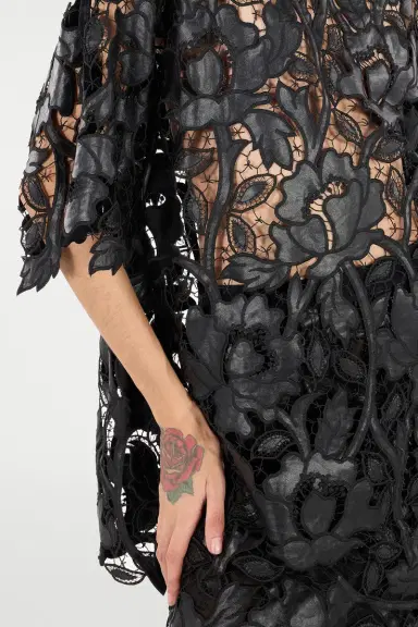 Roberto Cavalli Lace Top With Floral Macramé | Thumbnail 6 Roberto Cavalli Lace Top With Floral Macramé | Thumbnail 6