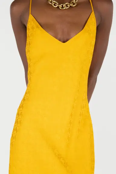 Roberto Cavalli Long Dress With Mirror Snake Monogram | Thumbnail 5