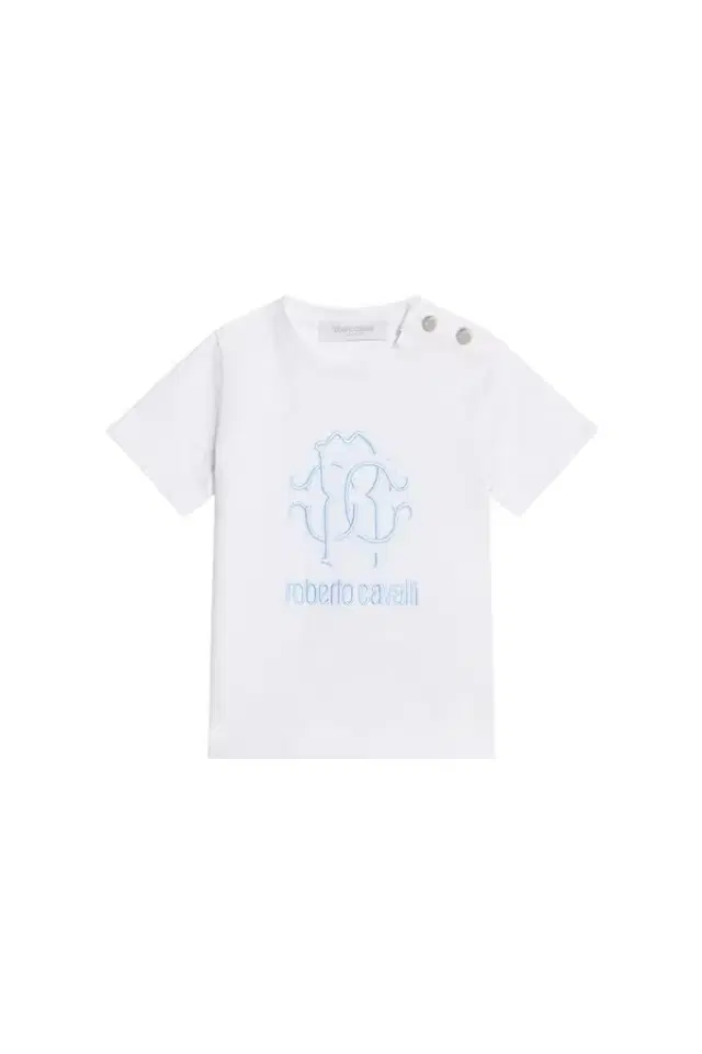 White Cotton T-Shirt With RC Logo