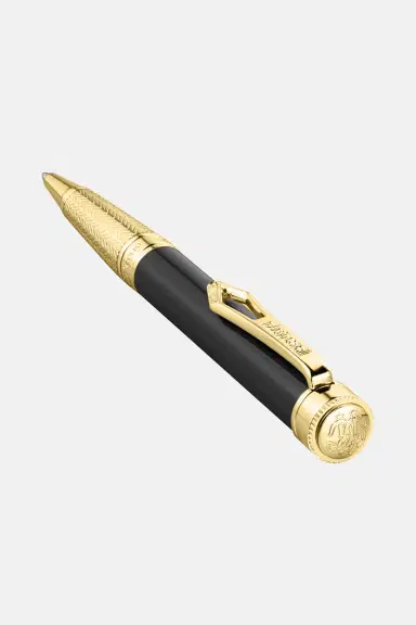 Roberto Cavalli Roberto Cavalli Lacquer Ballpoint Pen, Gold Color & Black Lacquer | Thumbnail 4