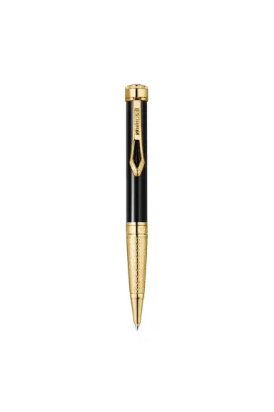 Roberto Cavalli Roberto Cavalli Lacquer Ballpoint Pen, Gold Color & Black Lacquer | Thumbnail 1