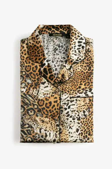 Roberto Cavalli Women’s Silk Pajamas with Jaguar Skin Print | Thumbnail 4 Roberto Cavalli Women’s Silk Pajamas with Jaguar Skin Print | Thumbnail 4