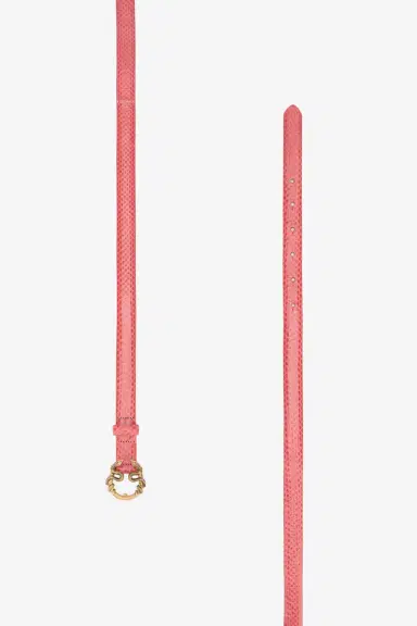Roberto Cavalli Pink Leather Belt With Snake Buckle | Thumbnail 2 Roberto Cavalli Pink Leather Belt With Snake Buckle | Thumbnail 2