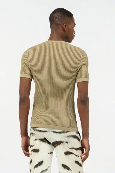 Roberto Cavalli Openwork Knit T-Shirt | Thumbnail 3