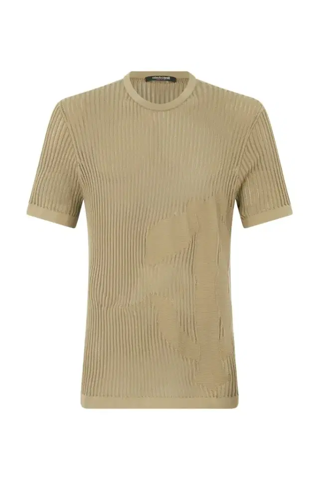 Roberto Cavalli Openwork Knit T-Shirt