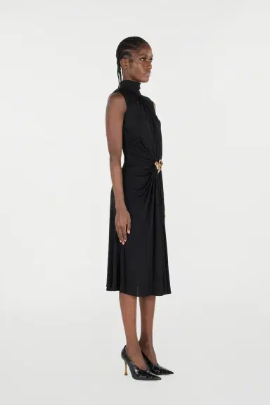 Roberto Cavalli Draped Midi Dress | Thumbnail 2